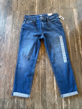 Old Navy Dark Blue Boyfriend Jeans nwt